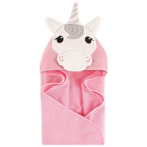 image:imageHudson Baby Unisex Baby Cotton Animal Face Hooded Towel Brown Bear 2Pack One SizeUnicorn