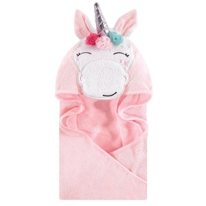 image:imageHudson Baby Unisex Baby Cotton Animal Face Hooded Towel Brown Bear 2Pack One SizeWhimsical Unicorn