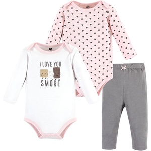 image:imageHudson Baby Unisex Baby Cotton Bodysuit and Pant Set Sage Floral Wreath 36 MonthsLove You Smore