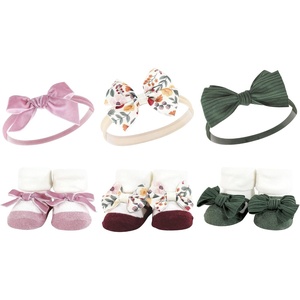 image:imageHudson Baby Unisex Baby Headband and Socks SetFall Botanical
