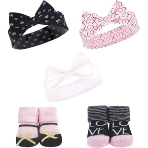 image:imageHudson Baby Unisex Baby Headband and Socks SetLove