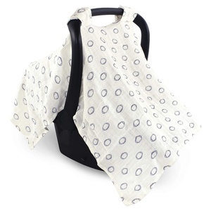 image:imageHudson Baby Unisex Baby Muslin Cotton Car Seat and Stroller Canopy Woodland Fox One SizeFootball
