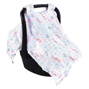 image:imageHudson Baby Unisex Baby Muslin Cotton Car Seat and Stroller Canopy Woodland Fox One SizeWoodland Fox