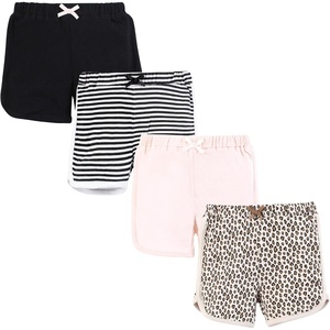 image:imageHudson Baby Unisex Baby Shorts Bottoms 4PackLeopard Stripe