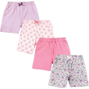 image:imageHudson Baby Unisex Baby Shorts Bottoms 4PackPink Purple Pretty Floral