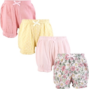 image:imageHudson Baby Unisex Baby Shorts Bottoms 4PackPink Yellow Pretty Floral