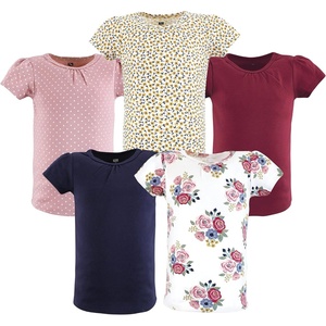 image:imageHudson Baby UnisexBaby Short Sleeve TShirtsBlush Navy Floral