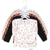 image:imageHudson Baby BabyGirls Long Sleeve TShirtsCinnamon Pink Prints