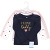 image:imageHudson Baby BabyGirls Long Sleeve TShirtsGirl Daddy Pink Navy