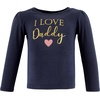 image:imageHudson Baby BabyGirls Long Sleeve TShirtsGirl Daddy Pink Navy