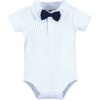 image:imageHudson Baby Infant Boy Cotton Bodysuits Mommys Little Man Bow Tie 912 Months