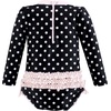 image:imageHudson Baby Unisex Baby Cotton Bodysuits Little MonkeyBlack Dot Pink Baby