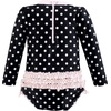 image:imageHudson Baby Unisex Baby Cotton Bodysuits Little MonkeyBlack Dot Pink Toddler