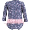 image:imageHudson Baby Unisex Baby Cotton Bodysuits Little MonkeyDainty Peony Baby