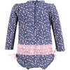 image:imageHudson Baby Unisex Baby Cotton Bodysuits Little MonkeyDainty Peony Toddler