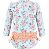image:imageHudson Baby Unisex Baby Cotton Bodysuits Little MonkeyMint Floral Toddler