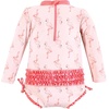 image:imageHudson Baby Unisex Baby Cotton Bodysuits Little MonkeyPink Flamingo Baby