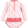 image:imageHudson Baby Unisex Baby Cotton Bodysuits Little MonkeyPink Flamingo Toddler