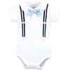 image:imageHudson Baby Unisex Baby Cotton Bodysuits Mommys Little Man Polo 1824 Months