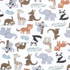 image:imageHudson Baby Unisex Baby Cotton Fitted Crib Sheet Forest One SizeZoo Animals