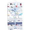 image:imageLittle Treasure Hudson Baby Cotton Poly Flannel Receiving Blankets Multipack Green Forest Animals 30x30 inchesBlue City Life