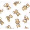 image:imageLittle Treasure Hudson Baby Cotton Poly Flannel Receiving Blankets Multipack Green Forest Animals 30x30 inchesBlue Gentleman Bear