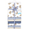 image:imageLittle Treasure Hudson Baby Cotton Poly Flannel Receiving Blankets Multipack Green Forest Animals 30x30 inchesBlue Gentleman Bear