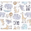 image:imageLittle Treasure Hudson Baby Cotton Poly Flannel Receiving Blankets Multipack Green Forest Animals 30x30 inchesBlue Kangaroo