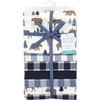 image:imageLittle Treasure Hudson Baby Cotton Poly Flannel Receiving Blankets Multipack Green Forest Animals 30x30 inchesBlue Moose Bear