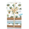 image:imageLittle Treasure Hudson Baby Cotton Poly Flannel Receiving Blankets Multipack Green Forest Animals 30x30 inchesBrown Plants