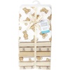 image:imageLittle Treasure Hudson Baby Cotton Poly Flannel Receiving Blankets Multipack Green Forest Animals 30x30 inchesBrown Teddy Bears