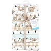 image:imageLittle Treasure Hudson Baby Cotton Poly Flannel Receiving Blankets Multipack Green Forest Animals 30x30 inchesBrown Woodland Pals