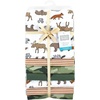 image:imageLittle Treasure Hudson Baby Cotton Poly Flannel Receiving Blankets Multipack Green Forest Animals 30x30 inchesGreen Animal Adventure