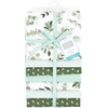 image:imageLittle Treasure Hudson Baby Cotton Poly Flannel Receiving Blankets Multipack Green Forest Animals 30x30 inchesGreen Eucalyptus