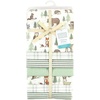 image:imageLittle Treasure Hudson Baby Cotton Poly Flannel Receiving Blankets Multipack Green Forest Animals 30x30 inchesGreen Forest Animals
