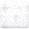 image:imageLittle Treasure Hudson Baby Cotton Poly Flannel Receiving Blankets Multipack Green Forest Animals 30x30 inchesGrey Clouds