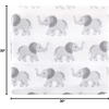 image:imageLittle Treasure Hudson Baby Cotton Poly Flannel Receiving Blankets Multipack Green Forest Animals 30x30 inchesGrey Elephant