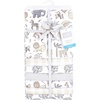 image:imageLittle Treasure Hudson Baby Cotton Poly Flannel Receiving Blankets Multipack Green Forest Animals 30x30 inchesGrey Neutral Safari