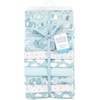 image:imageLittle Treasure Hudson Baby Cotton Poly Flannel Receiving Blankets Multipack Green Forest Animals 30x30 inchesMint New Elephant
