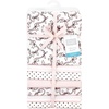 image:imageLittle Treasure Hudson Baby Cotton Poly Flannel Receiving Blankets Multipack Green Forest Animals 30x30 inchesPink Bow