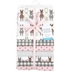 image:imageLittle Treasure Hudson Baby Cotton Poly Flannel Receiving Blankets Multipack Green Forest Animals 30x30 inchesPink Farm Friends