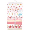 image:imageLittle Treasure Hudson Baby Cotton Poly Flannel Receiving Blankets Multipack Green Forest Animals 30x30 inchesPink Fruit Salad