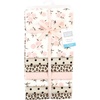 image:imageLittle Treasure Hudson Baby Cotton Poly Flannel Receiving Blankets Multipack Green Forest Animals 30x30 inchesPink Neutral Floral