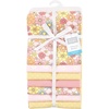 image:imageLittle Treasure Hudson Baby Cotton Poly Flannel Receiving Blankets Multipack Green Forest Animals 30x30 inchesPink Peace Love Flowers