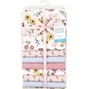 image:imageLittle Treasure Hudson Baby Cotton Poly Flannel Receiving Blankets Multipack Green Forest Animals 30x30 inchesPink Soft Painted Floral