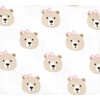 image:imageLittle Treasure Hudson Baby Cotton Poly Flannel Receiving Blankets Multipack Green Forest Animals 30x30 inchesPink Taupe Bears