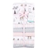 image:imageLittle Treasure Hudson Baby Cotton Poly Flannel Receiving Blankets Multipack Green Forest Animals 30x30 inchesPink Winter Forest