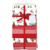 image:imageLittle Treasure Hudson Baby Cotton Poly Flannel Receiving Blankets Multipack Green Forest Animals 30x30 inchesRed Christmas Forest