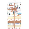 image:imageLittle Treasure Hudson Baby Cotton Poly Flannel Receiving Blankets Multipack Green Forest Animals 30x30 inchesYellow Fun Desert