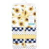 image:imageLittle Treasure Hudson Baby Cotton Poly Flannel Receiving Blankets Multipack Green Forest Animals 30x30 inchesYellow Sunflower